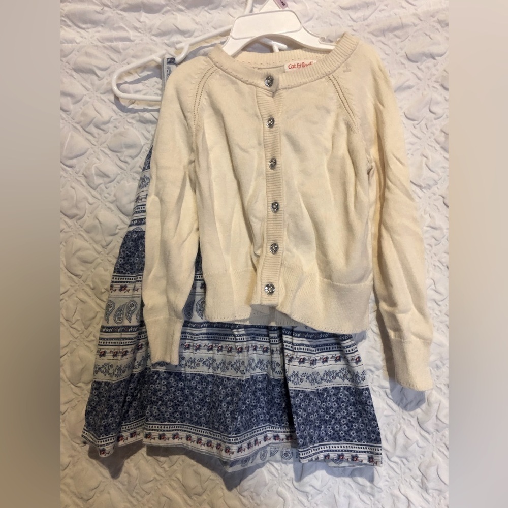 2T bundle! Sweater Cardigan AND H&M Dress